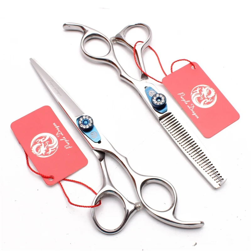 

6 "Серебристые профессиональные ножницы для стрижки волос, набор ножниц для парикмахерских Y1225