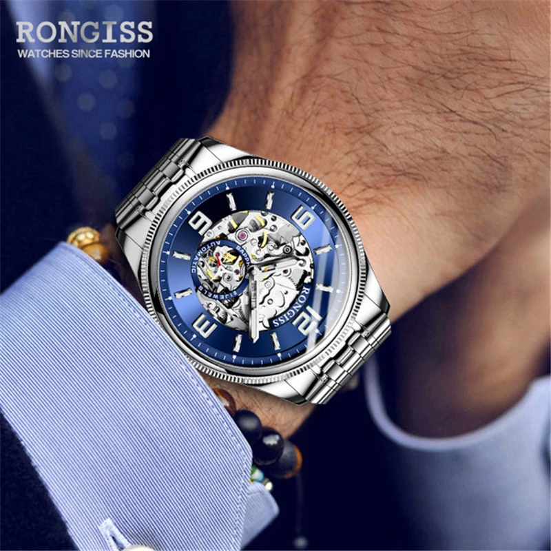

LUXURY MEN WATCH HOLLOW AUTOMATIC MECHANICAL BRAND NEW BUSINESS MALE CLOCK RETRO FASHION PERSONALITY TREND SPORTS MAN WATCHES