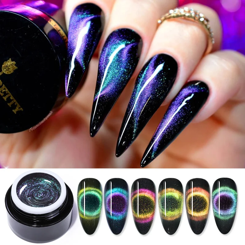 От BORN PRETTY 9D Хамелеон кошачий Гель лак для использования с магнитом польские