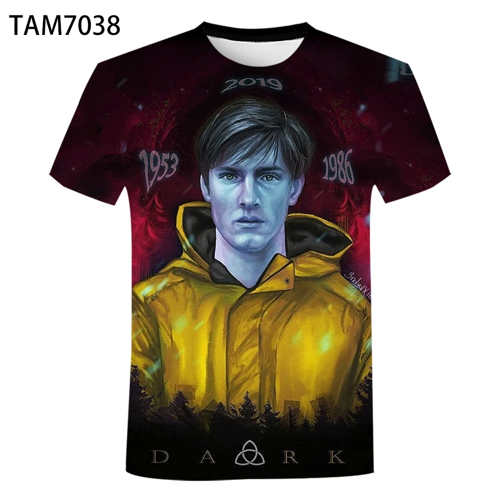 Футболка мужская с коротким рукавом и 3D-принтом в американском стиле | Футболки