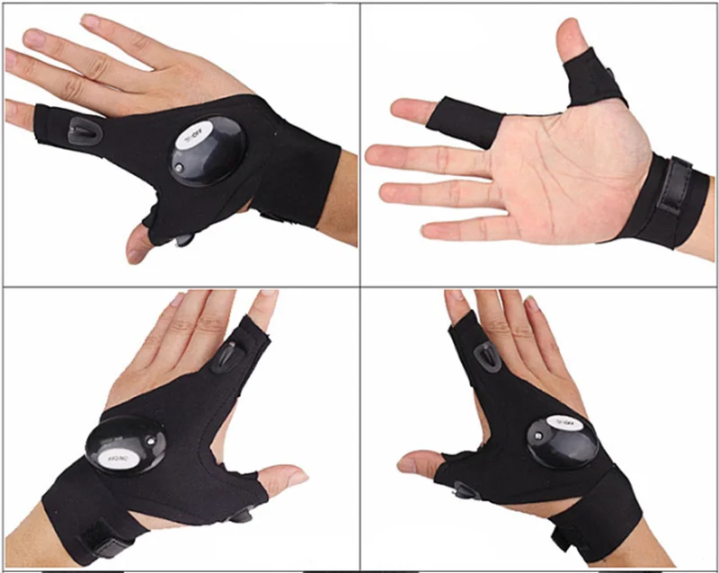 Перчатка без пальцев светодиодный многофункциональный фонарик для BYD всех