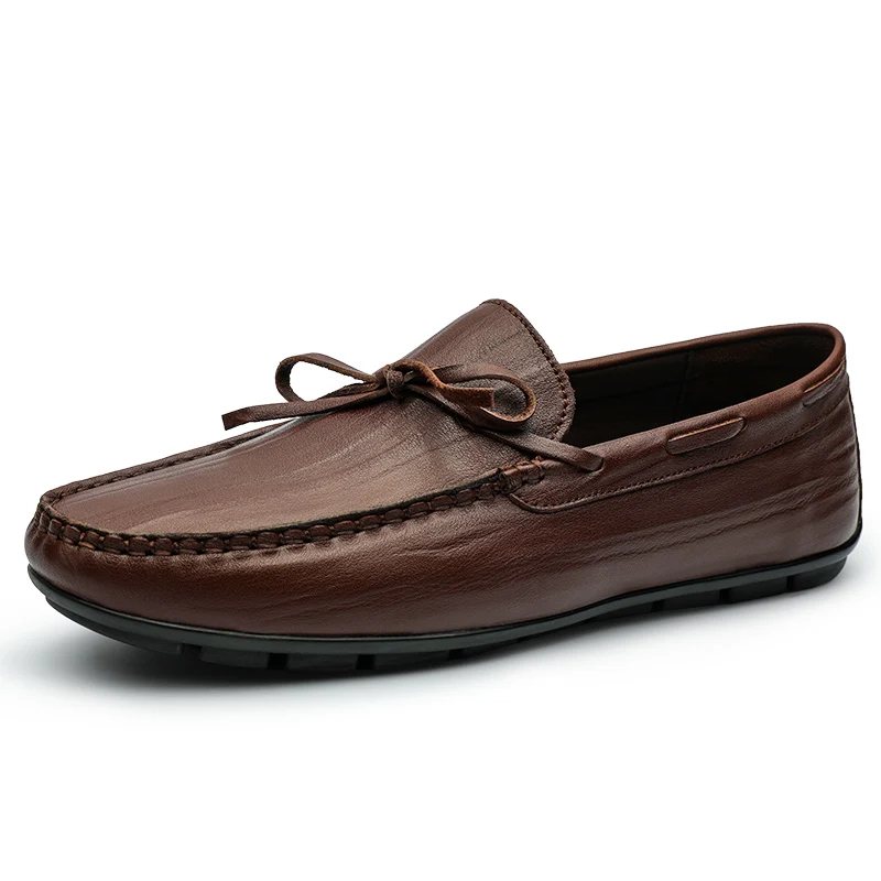 

Handmade Genuine Leather Men Shoes, Sping Autumn Business Fashion Men Casual Shoes Peas Business Leather Men's Shoes %