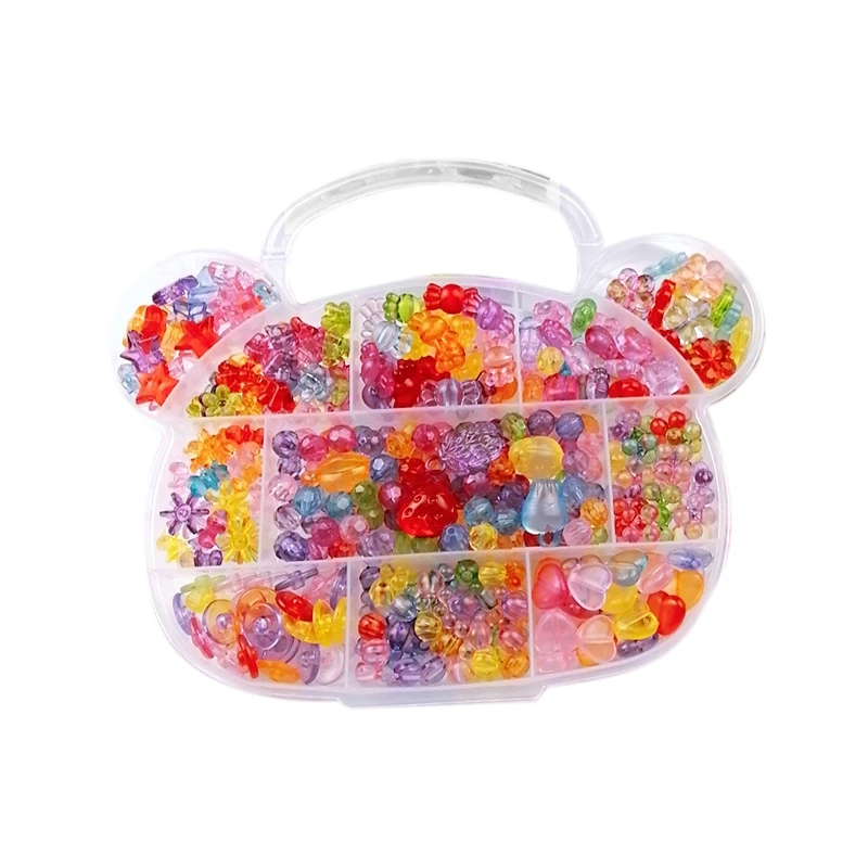 

Детская игрушка из бисера ручной работы с набором аксессуаров для творческого изготовления ювелирных изделий для девочек Обучающие бусины...