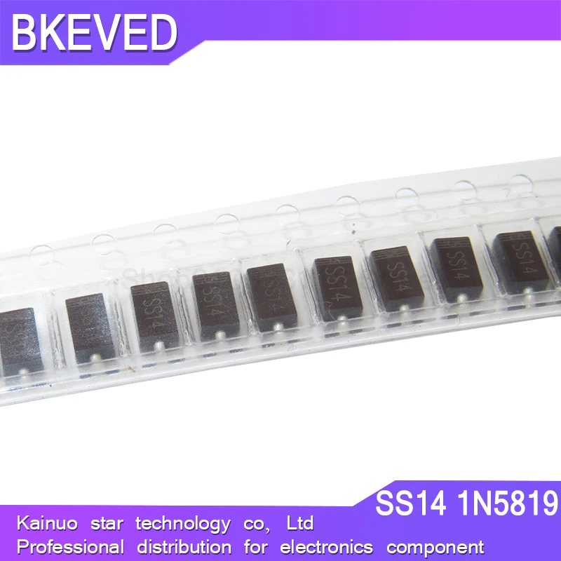 100 шт. sma 1N5819 SMD IN5819 1A 40V do-214ac Диод Шоттки ss14 SS14
