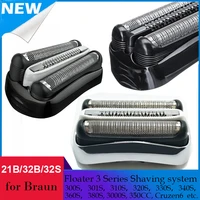 replacement shaver head accessories 32b 32s 21b for braun1 razor blade 3 series 320 330 340 350 380 cruzen6