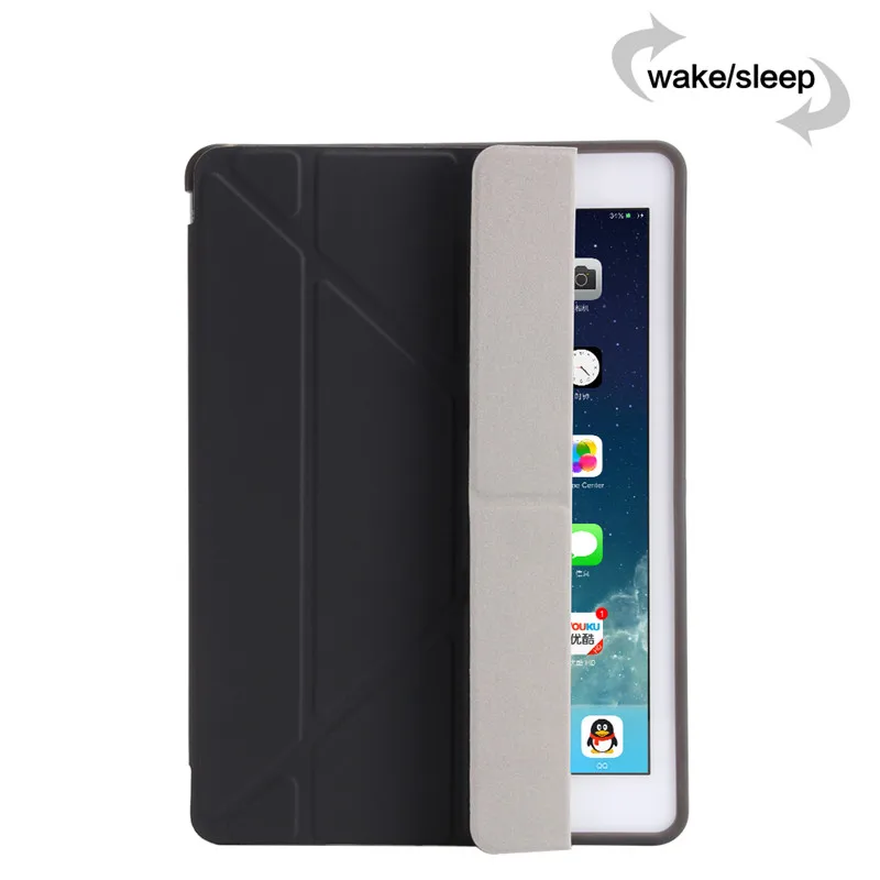 Умный чехол для iPad mini 1 2 3 A1432 A1454 A1455 A1489 силиконовый из искусственной кожи 4 5 ipad