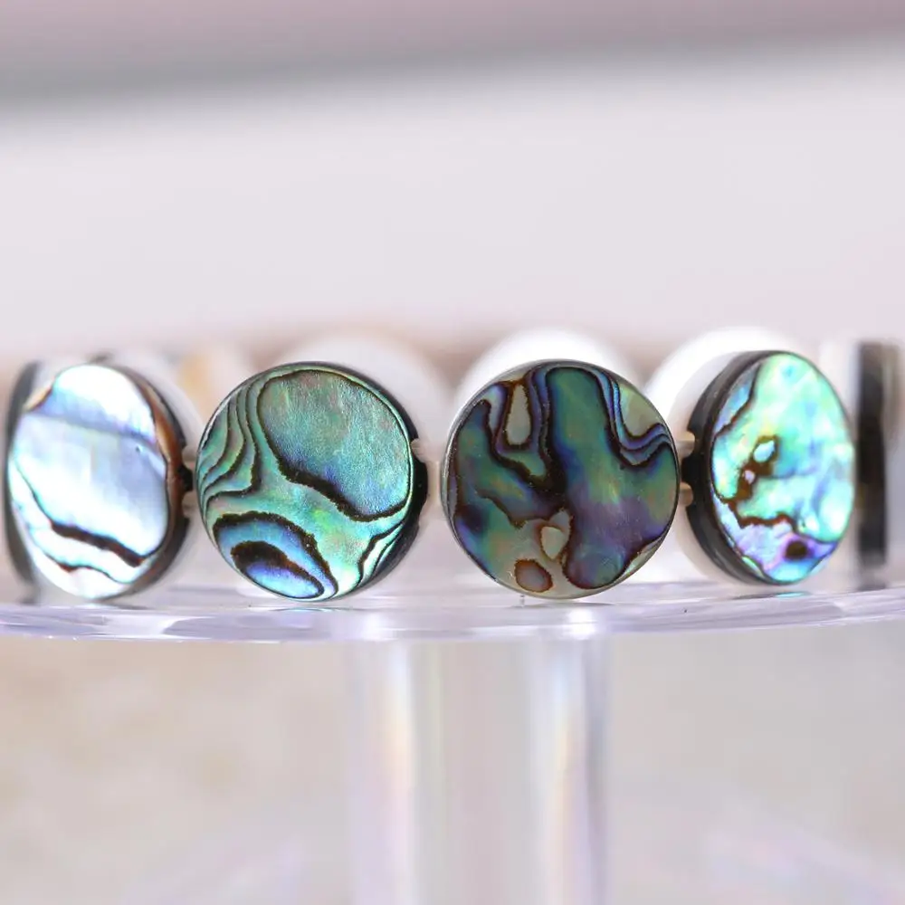 Браслет эластичный для мужчин и женщин украшение из ракушек новозеландского