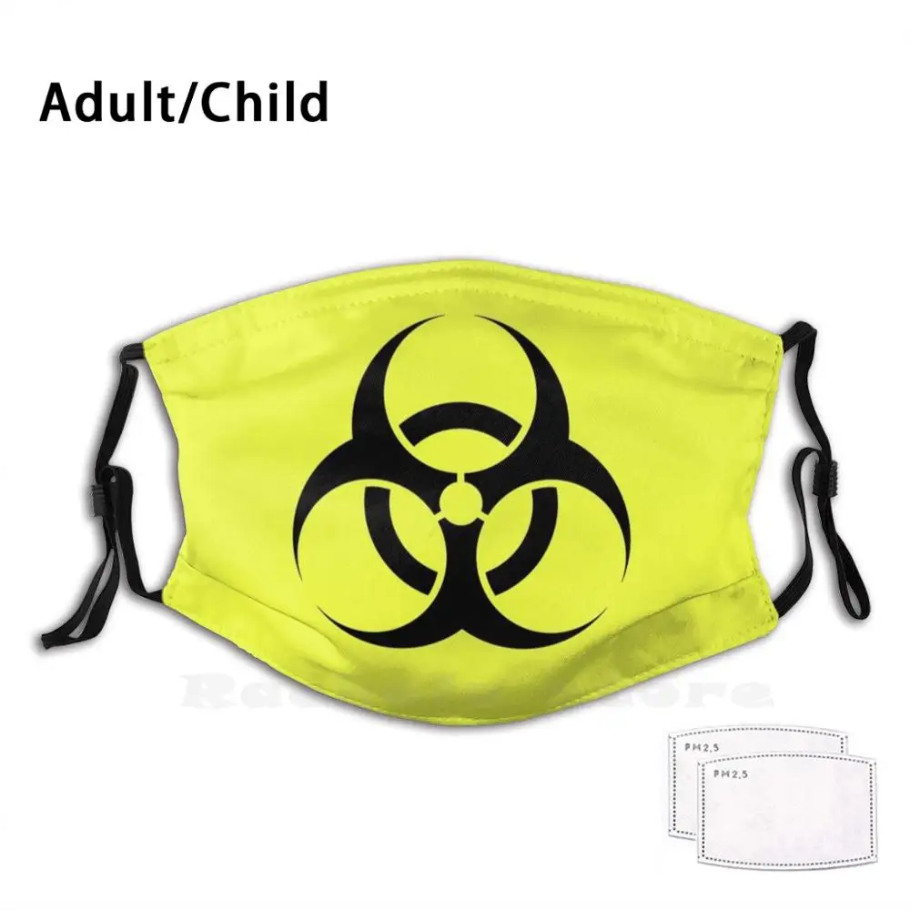 

Biohazard Adult Kids Anti Dust Filter Diy Mask Biohazard Danger Disease Warning