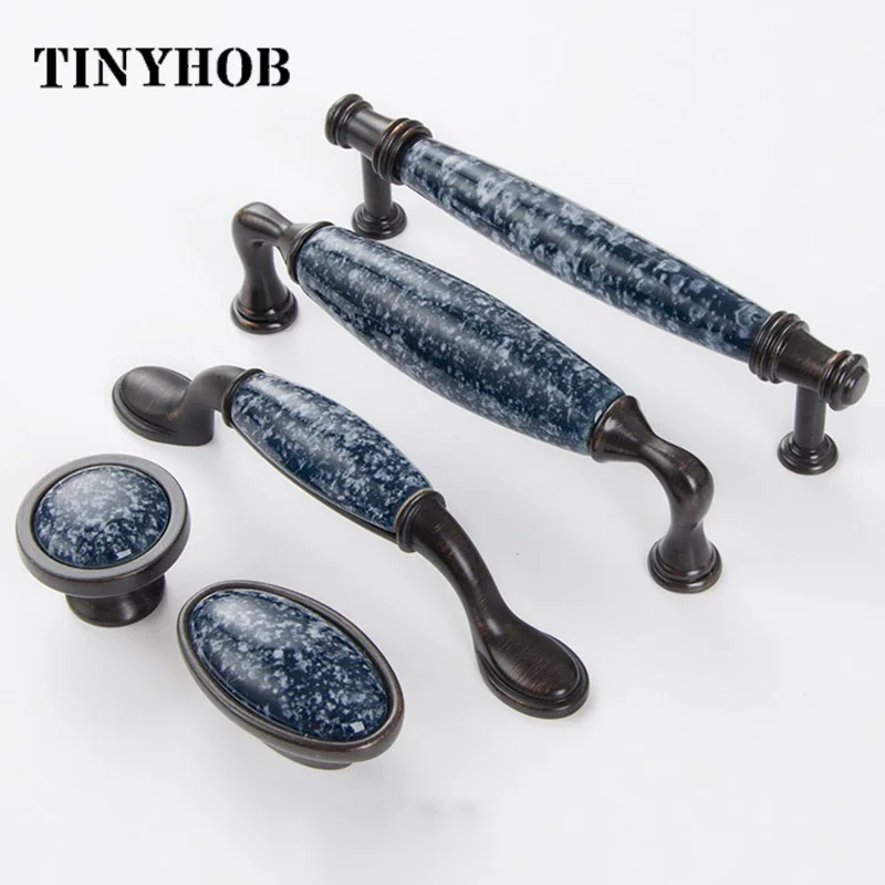 Цинковый сплав + керамические ручки для кухонных шкафов/ручки шкафов ящиков