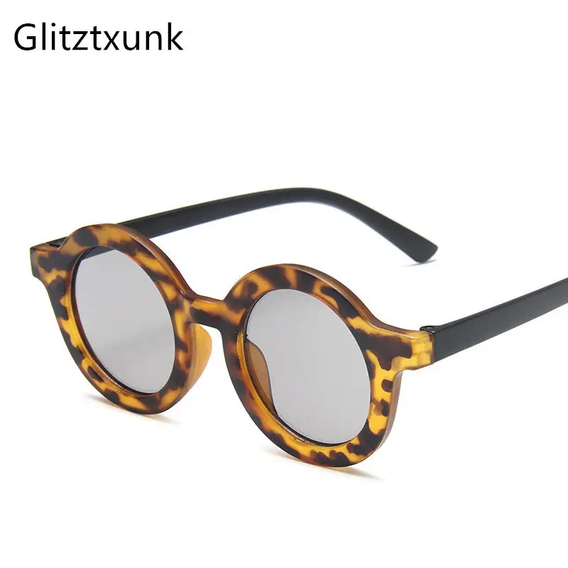 

Glitztxunk Children Round Retro Sunglasses kids Fashion Classic brand designSun Glasses Boys Girls Shade Mirror Child Eyewares