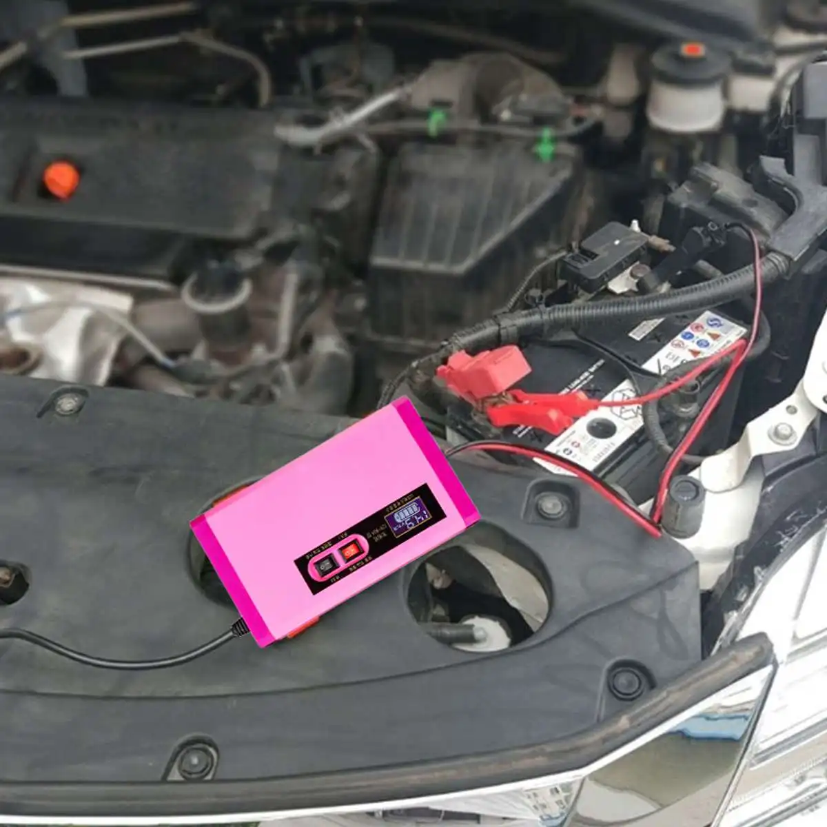 12V 8A 6-120Ah автомобильный Интеллектуальный аккумулятор стартер запуска зарядного устройства Банк питания 100-240V для инструмента литиевая батарея автомобильный мотоцикл