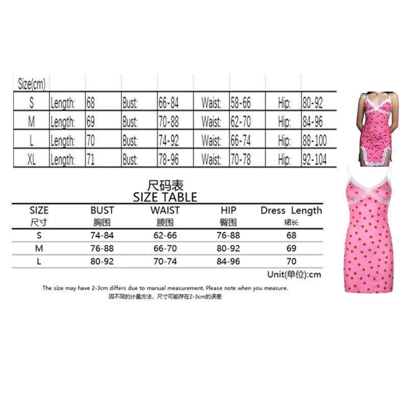 

Lace Patchwork Sexy Women's Popular Sweet Strawberry Print Sleeveless Bodycon Mini Dress Party Summer 90s Dresses Clubwear