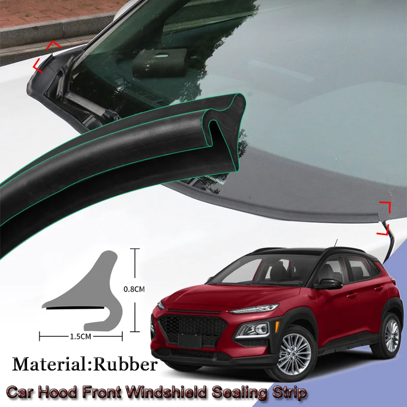

DIY Car Seal Strip Windshied Spoiler Filler Protect Edge Weatherstrip Strips Sticker Auto Accessories For Hyundai Kona 2017-2020