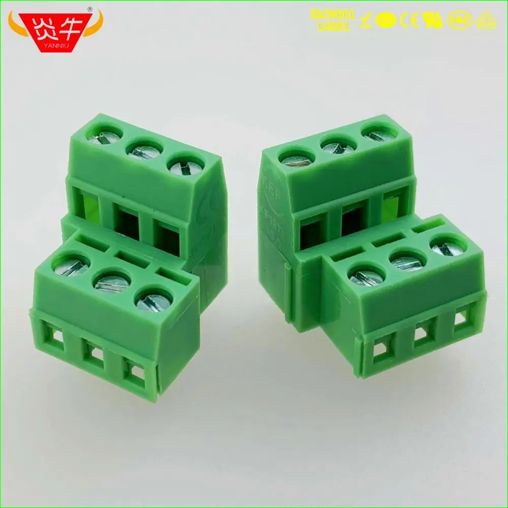 127A-5.0-3P KF127A 5,0 2P 3P двухрядные PCB универсальные Винтовые клеммные блоки DG127A 5,0 мм 2PIN 3PIN MKKDSN 1,5/2-5,0-1726037 Феникс дегсон - Цвет: 127A-5.0-3P