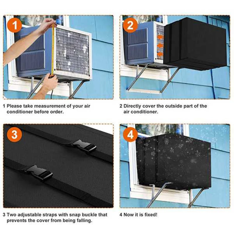 Водонепроницаемый для наружного кондиционера Крышка оконный блок пыле и окна