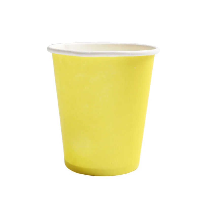 T cup 10pcs 10 шт./компл. DIY Бумага чашки Свадебная вечеринка Пикник Посуда Набор одноразовых стаканчиков украшения душа ребенка Дети День рождения Пикник Красочные - Цвет: T cup 10pcs