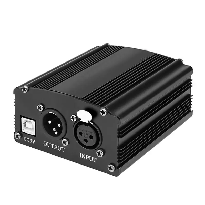 

Портативный 1-канальный 48 в USB-кабель фантомного питания XLR 3-контактный микрофонный кабель для любых конденсаторных планшетов