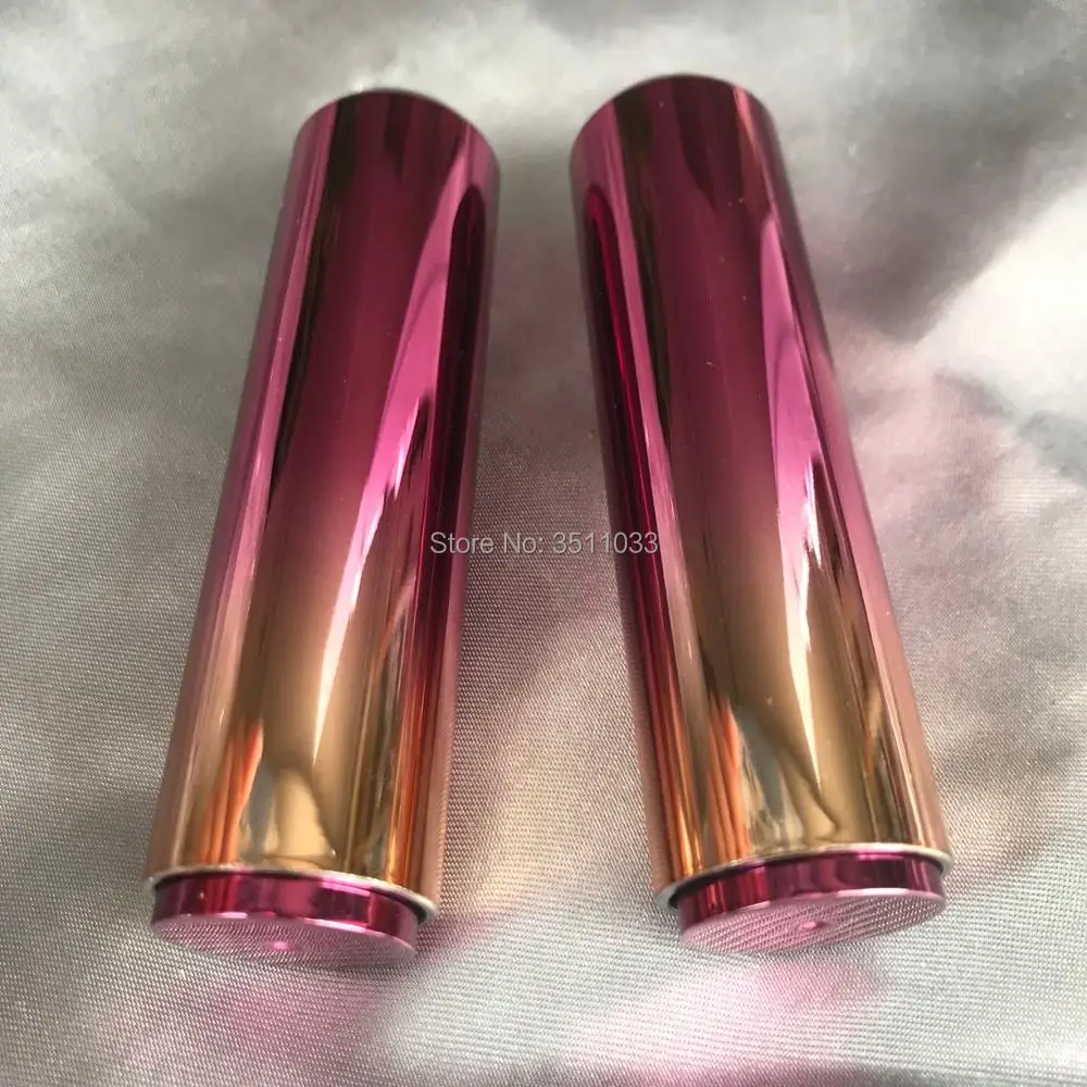 Новинка золотой фиолетовый градиентный тюбик для губной помады пластиковый