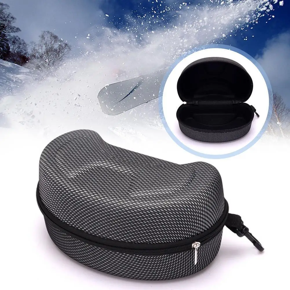 

Защита лыжные очки чехол для катания на сноуборде Лыжный Спорт очки Твердый Чехол для очков Чехол для переноски EVA коробка Молния L5E3