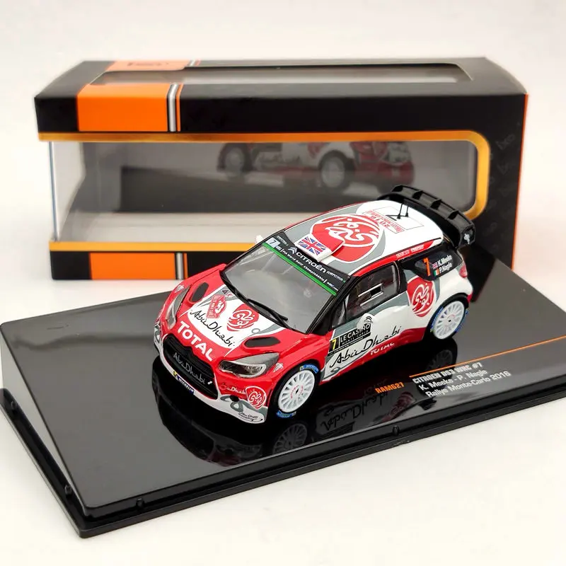 IXO 1/43 для Citroen DS3 WRC #7 Rallye Monte Carlo 2016 RAM627 Ограниченная серия литья под давлением