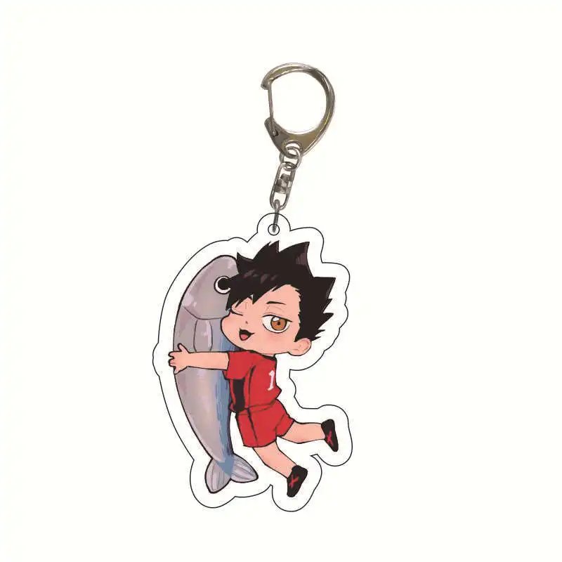 Cartoon Volleyball Boy Key Chain Ring Anime Haikyuu!! Keyring Cute Keychain Sleutelhanger New Accessories Pendant Gift | Украшения и