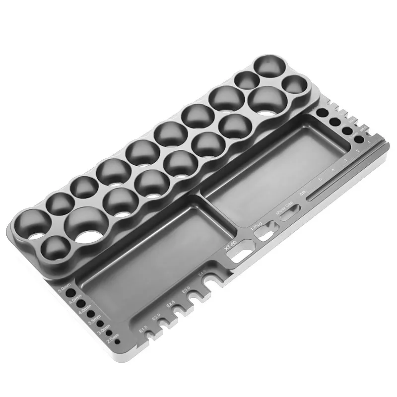 Juego de herramientas de reparaci&oacute;n de destornilladores hexagonales, estante de almacenamiento de 18 agujeros, llave de soporte para todos los coches de control remoto-5