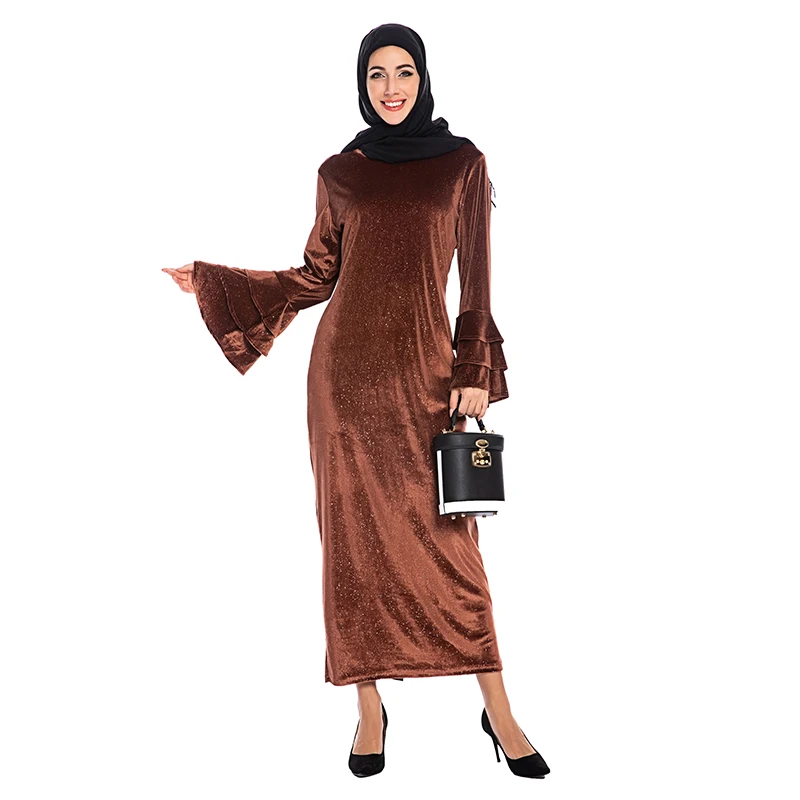 Рождественское длинное зимнее бархатное платье с блестками размера плюс женские