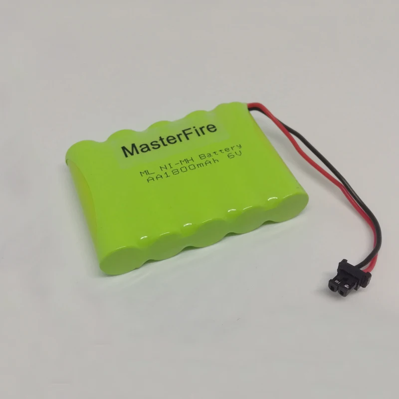 MasterFire 5 упак./лот 6V 1800mAh 5x AA Ni-MH RC аккумуляторные батареи для вертолета роботов