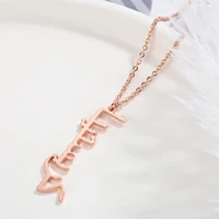 Personalised Arabic Drop Necklace 2