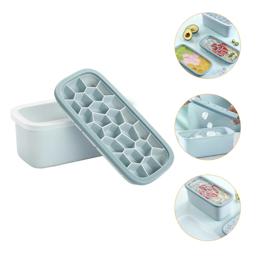 

1 Set Silicone Ice Cube Trays with Lids Ice Cube Molds Ice Cuber Popsicle Makers