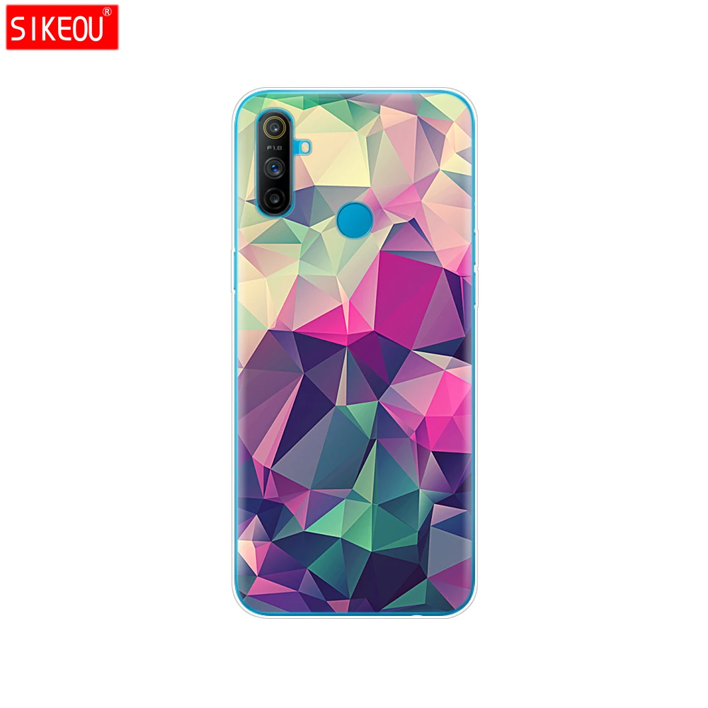 For Realme C3 Case Soft Silicon TPU Back For OPPO Realme C3 RMX2020 C 3 RealmeC3 Phone Cover Coque Capa Funda 6.5inch Cat Flower