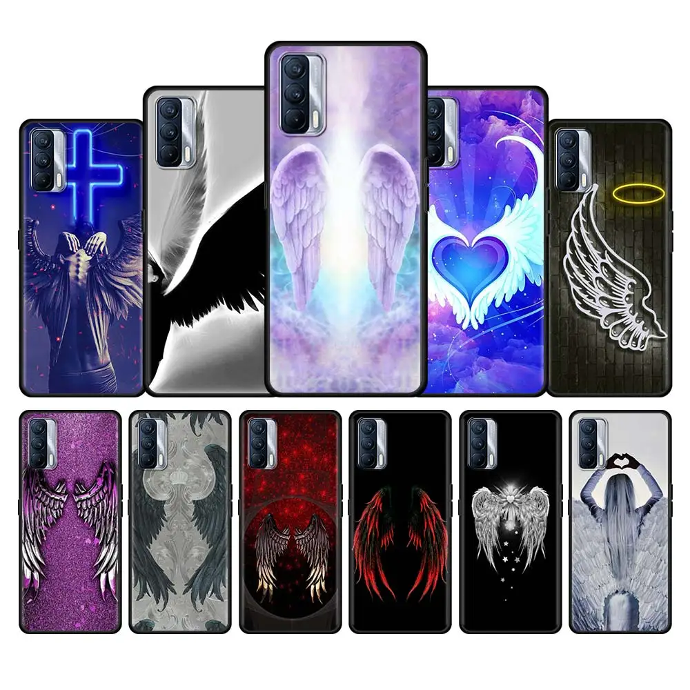 

Angel Wings Art Silicone Phone Case For Realme C21 C3 8 6 7 5 7i Pro C21Y C11 C12 C15 C20 C20A C25 Soft Back Shell Cover