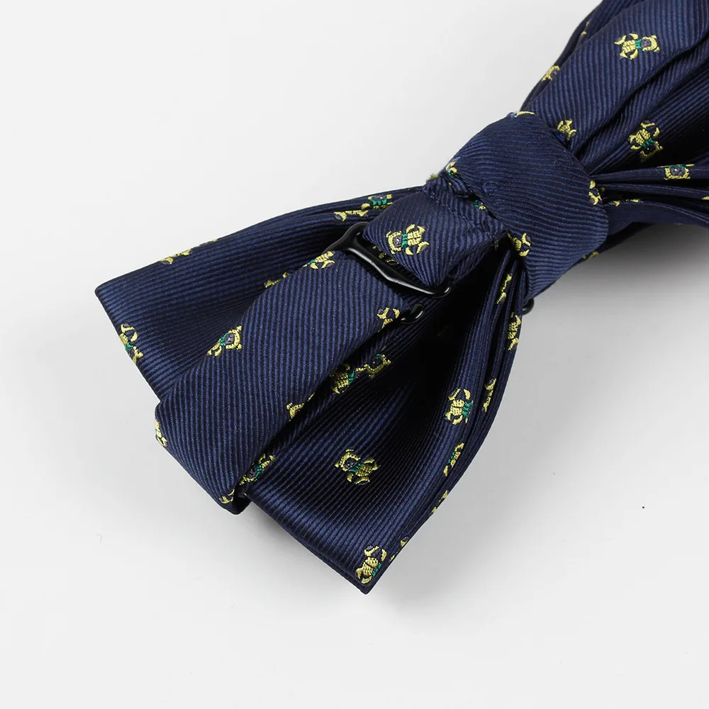 

2020 Claasic Men's Bow Tie Polyester Jacquard Fashion Casual Paisley Paisley Floral Women Bow Tie Cravat Custom Logo