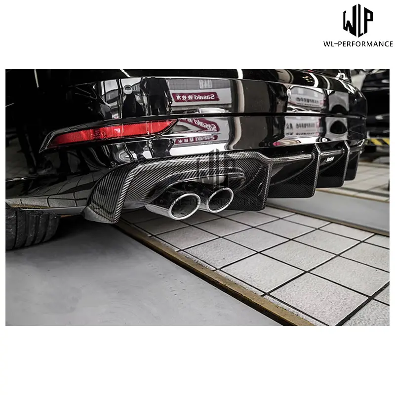 A3 S3 высококачественный диффузор для губ из углеродного волокна автомобильный