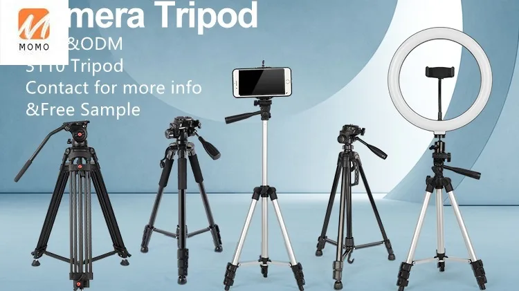 

3600 Aluminum Alloy Camera Tripod Stand Mobile Phone Tripod for Smartphone