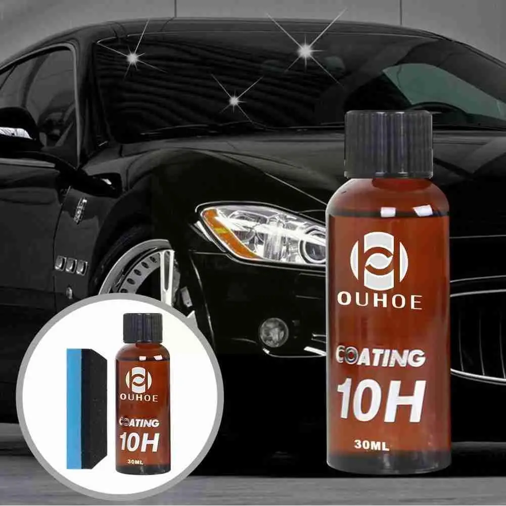 

10h Auto-ceramic Glass Coat Liquid Hydrophobic Protector Agent Crystal Anti-scratch Paint Coating -quartz Care Inor H2x9