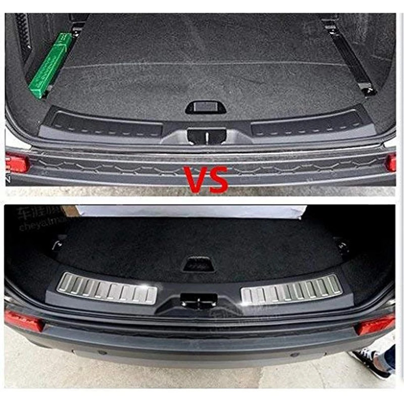 2 шт. задний внутренний Бампер протектор порога Накладка комплект для Land Rover Discovery