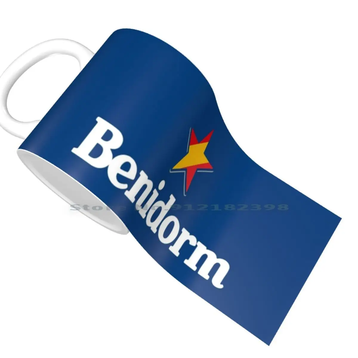 Звезды Испании-Benidorm (темные) Керамические Кружки Кофейные чашки молочный чай