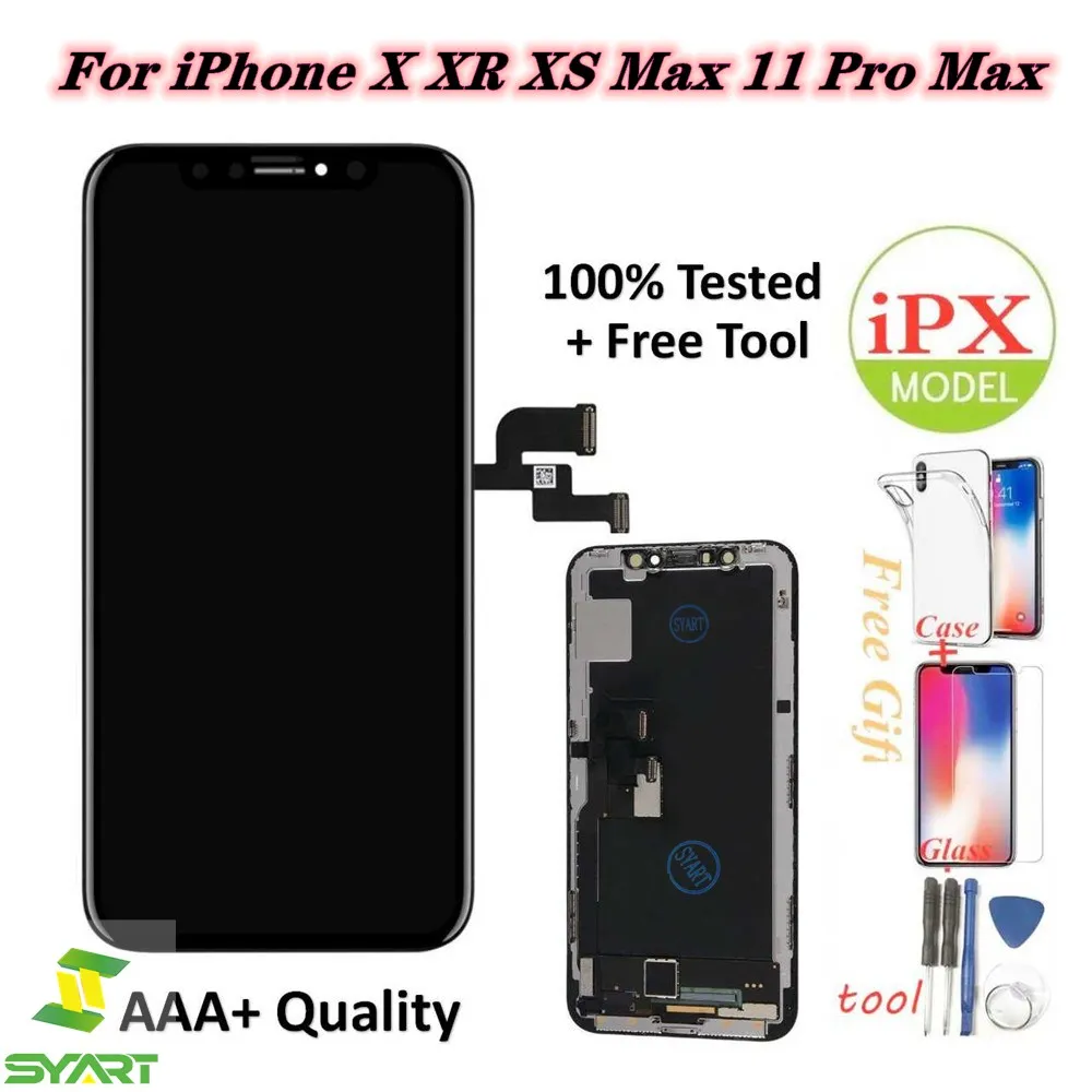 

Премиум качество OLED ЖК-экран для iPhone X XR XS Max 11 Pro Max ЖК-дисплей без битых пикселей с 3D сенсорным дигитайзером в сборе ЖК-дисплей