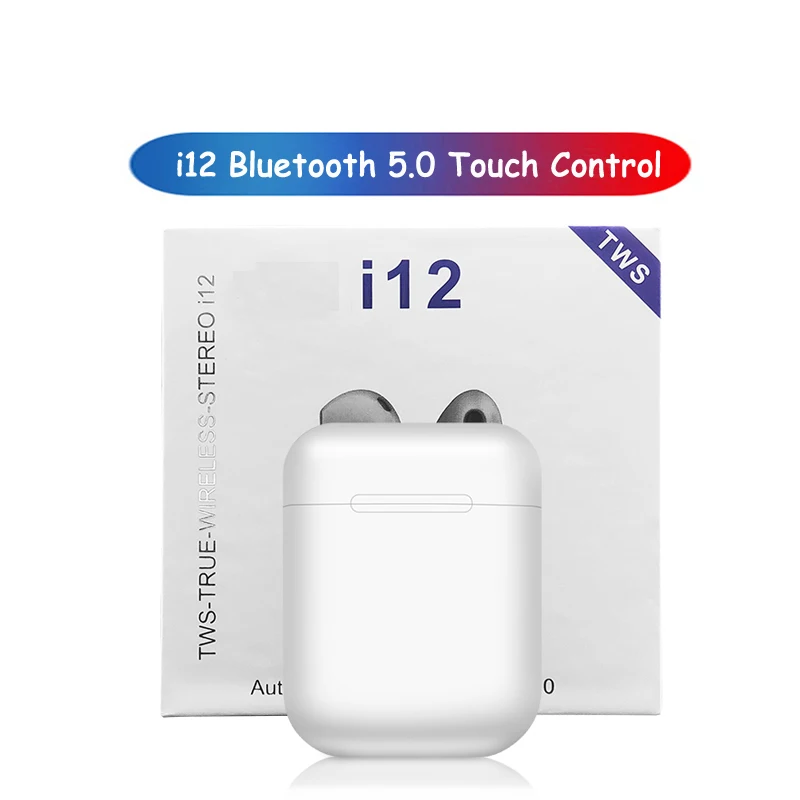 i12 TWS White Tws Bluetooth наушники i7 i9 i10 i12 беспроводные наушники-вкладыши Handsfree наушники мини-гарнитура с зарядным устройством Auriculares Inalambrico - Цвет: i12 TWS White