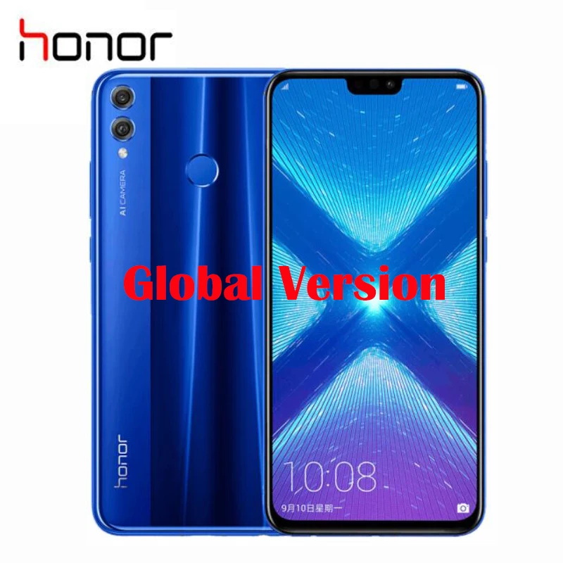 Глобальная версия новый оригинальный официальный Honor 8X смартфон Google Play 6 5 дюймов