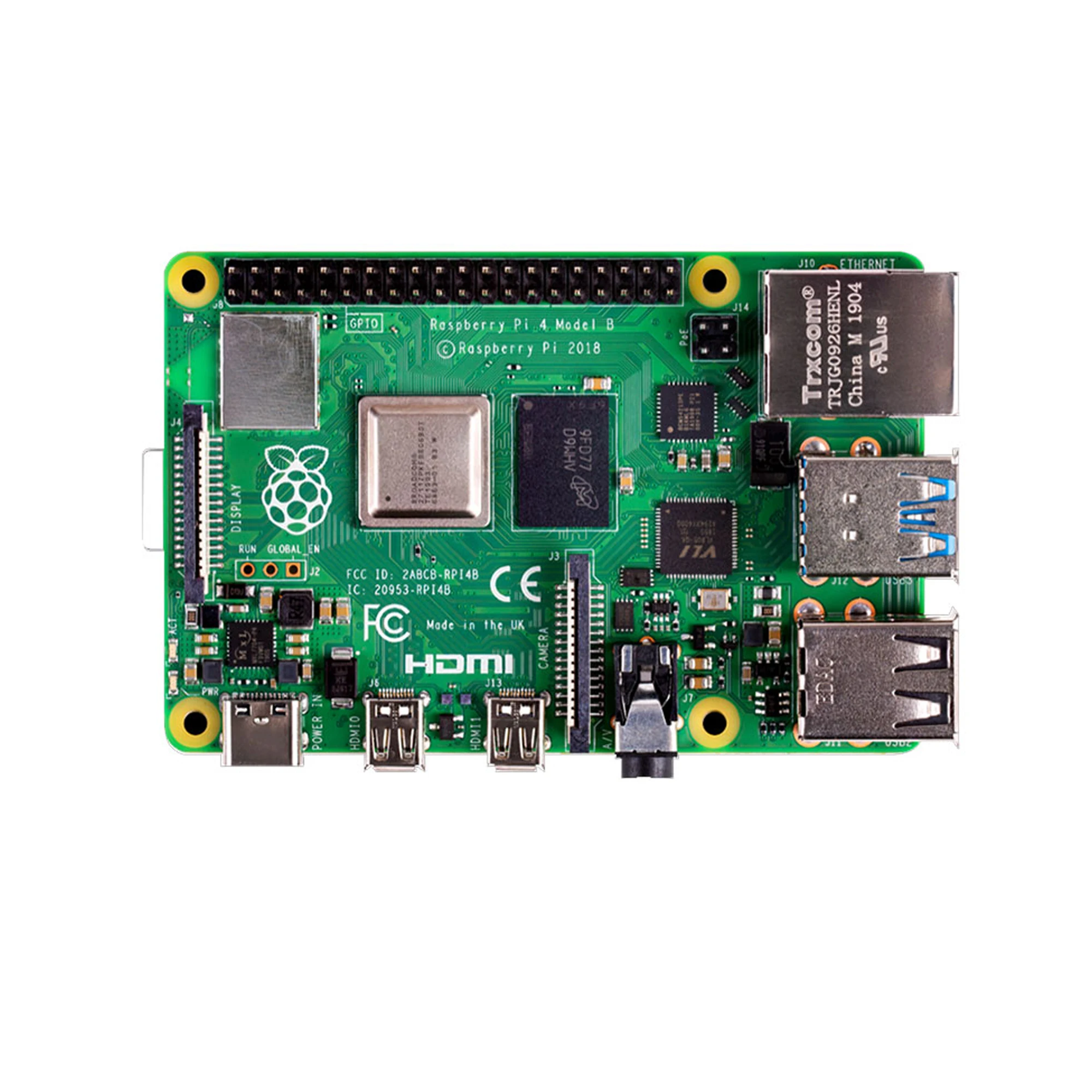 raspberry pi 4 model b 8gb ram linux development board cortex a72 64 bit quad core 1 5ghz soc 2 45 0 ghz wifi bluetooth 5 0 free global shipping