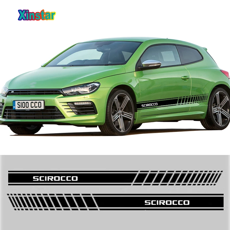

2pcs car body sticker for VW VK Volkswagen GTI R Scirocco