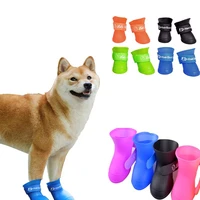 pet dog cats rain shoes pet boots rubber portable anti slip waterproof pet dog cat rain shoes pet supplies size smlxlxxl