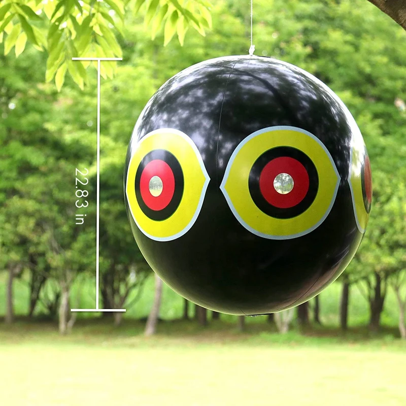 

3 Piece Set of Reflective and Scary Eye Balloon Bird Repellent to Prevent Birds From Staying Away From the Garden