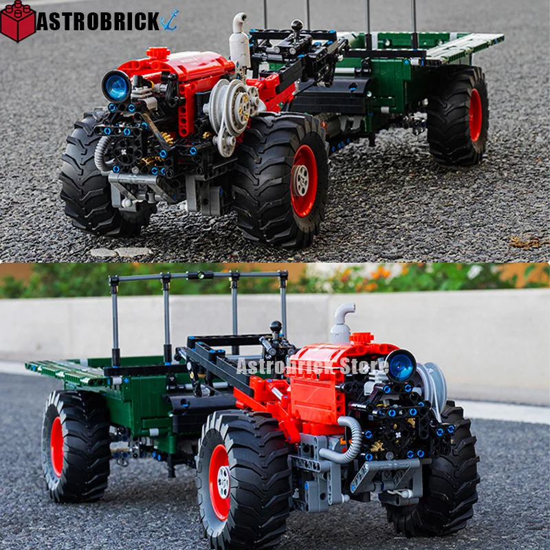 

MOULD KING The Motorized Tractor Building Blocks Model RC High-Tech Car Assembly Bricks Puzzle Toys Children Birthday Gifts