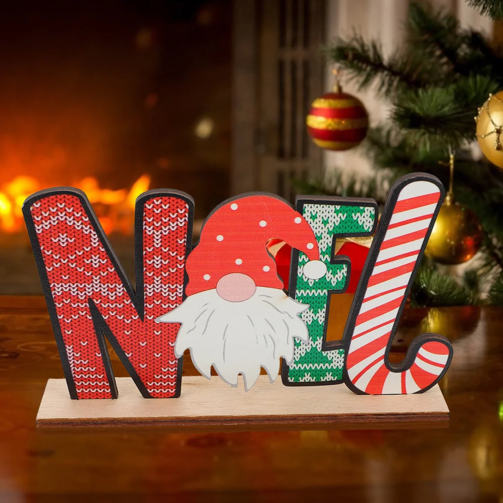 

2pcs Christmas Letters Ornaments Christmas Party Decors Christmas Decors