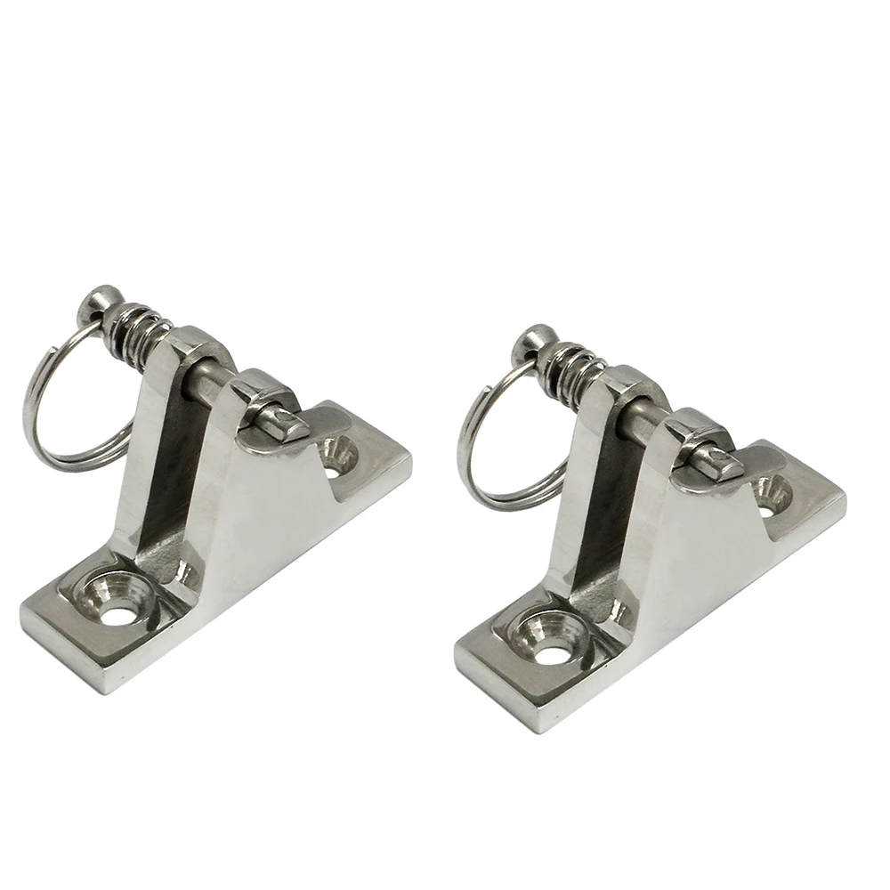 

Heavy Duty 316SS Bimini Top 90°Deck Hinge with Removable Pin- 2 Pack