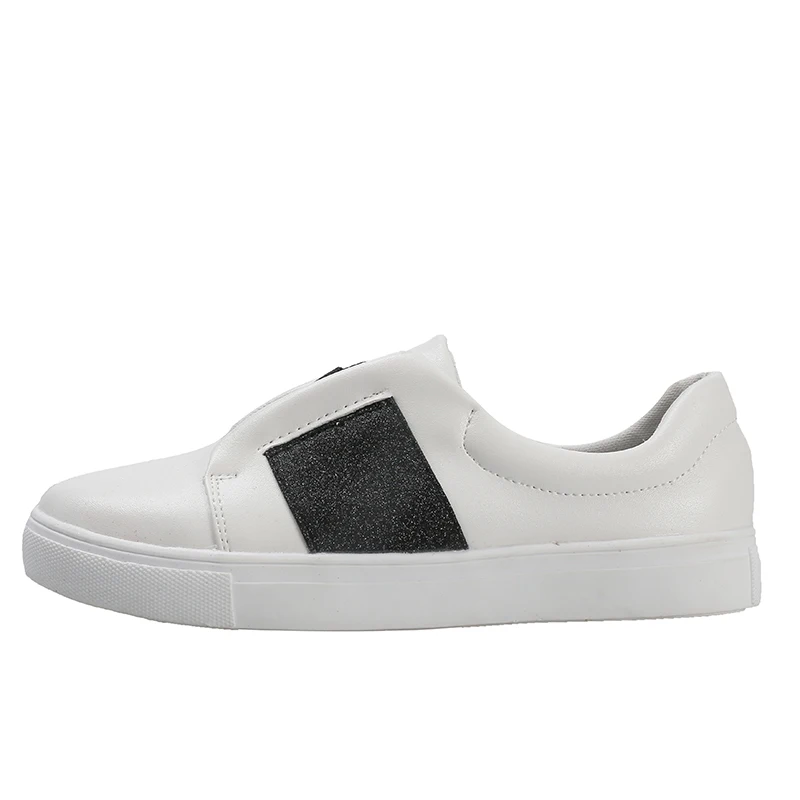 

PU Woman Flat Shoes Spring Sequin Loafer Round Toe Comfortable Soft Heel Shoes Feminino Zapatos De Mujer 2019 Dropship