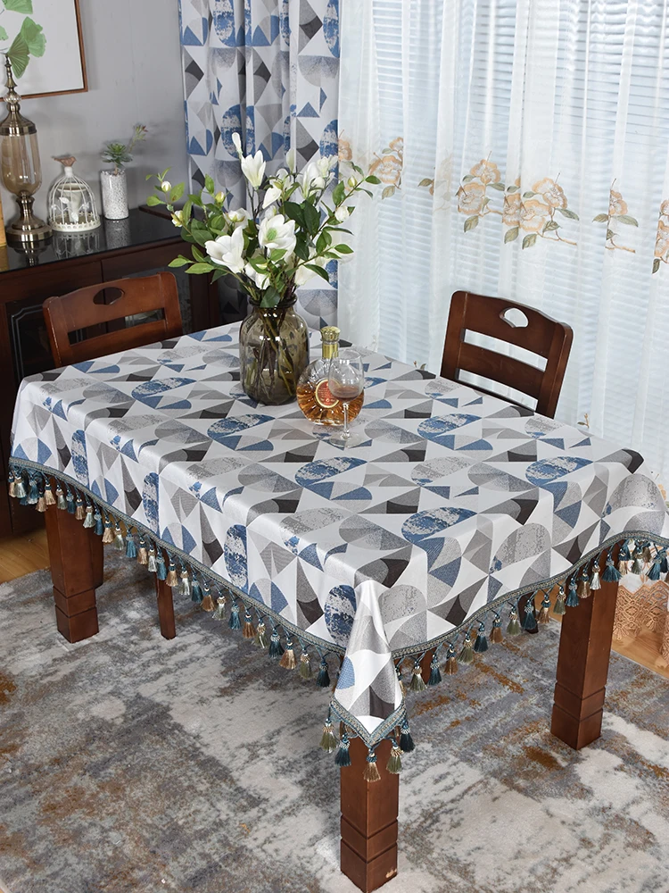 

Long Table Rectugular Tablecloth Sideboards Cabinet Cover Cloth British Industrial Style Fabric Square Fashion Creative clothes